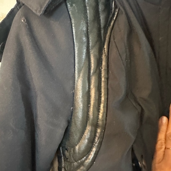 Rudsak Blue Parka size Medium with Fur and Leather - Picture 8 of 13